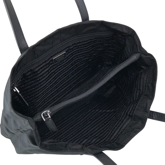 PRADA プラダ ハンドバッグ ブラック トライアングルロゴ ナイロン トートバッグ vintage ヴィンテージ オールド rjuwj5