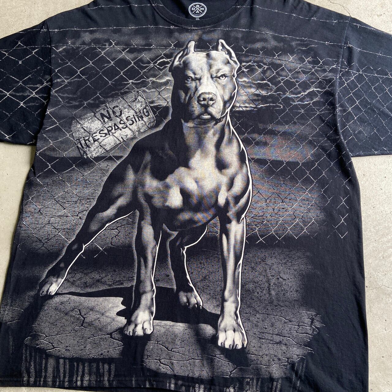 90s 犬Tシャツ ドーベルマン dog アニマル animal