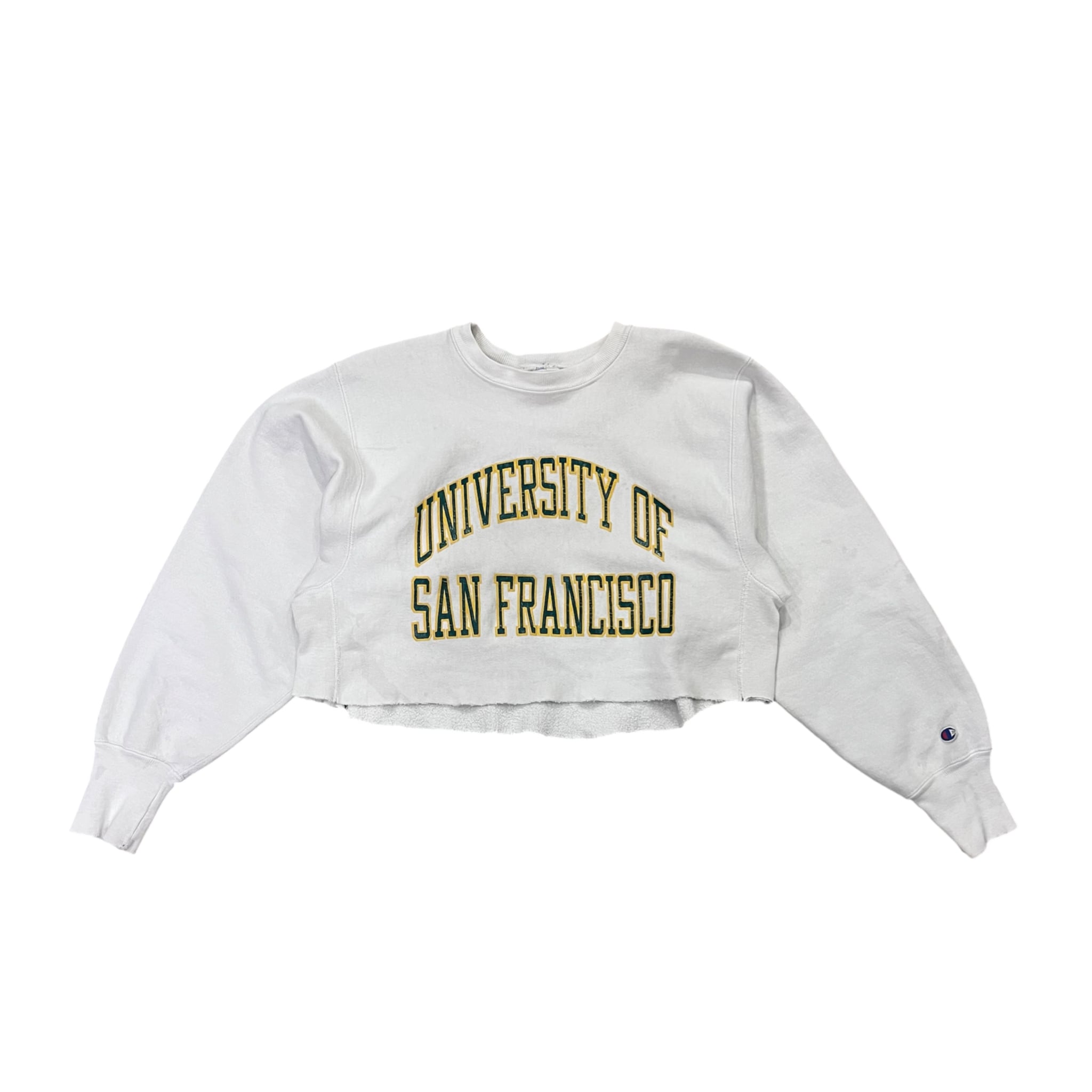 90's Champion R/W "University Of San Francisco" Cutoff Sweat