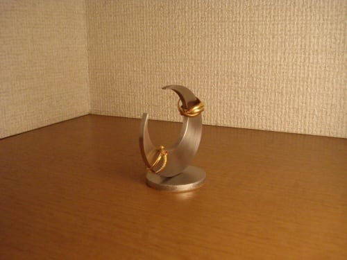 リングスタンド 指輪スタンド アクセサリーケース 三日月リング