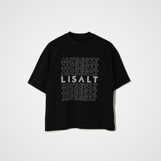 UNISEX T-SHIRT(OVERLAP LOGO)/ BLACK