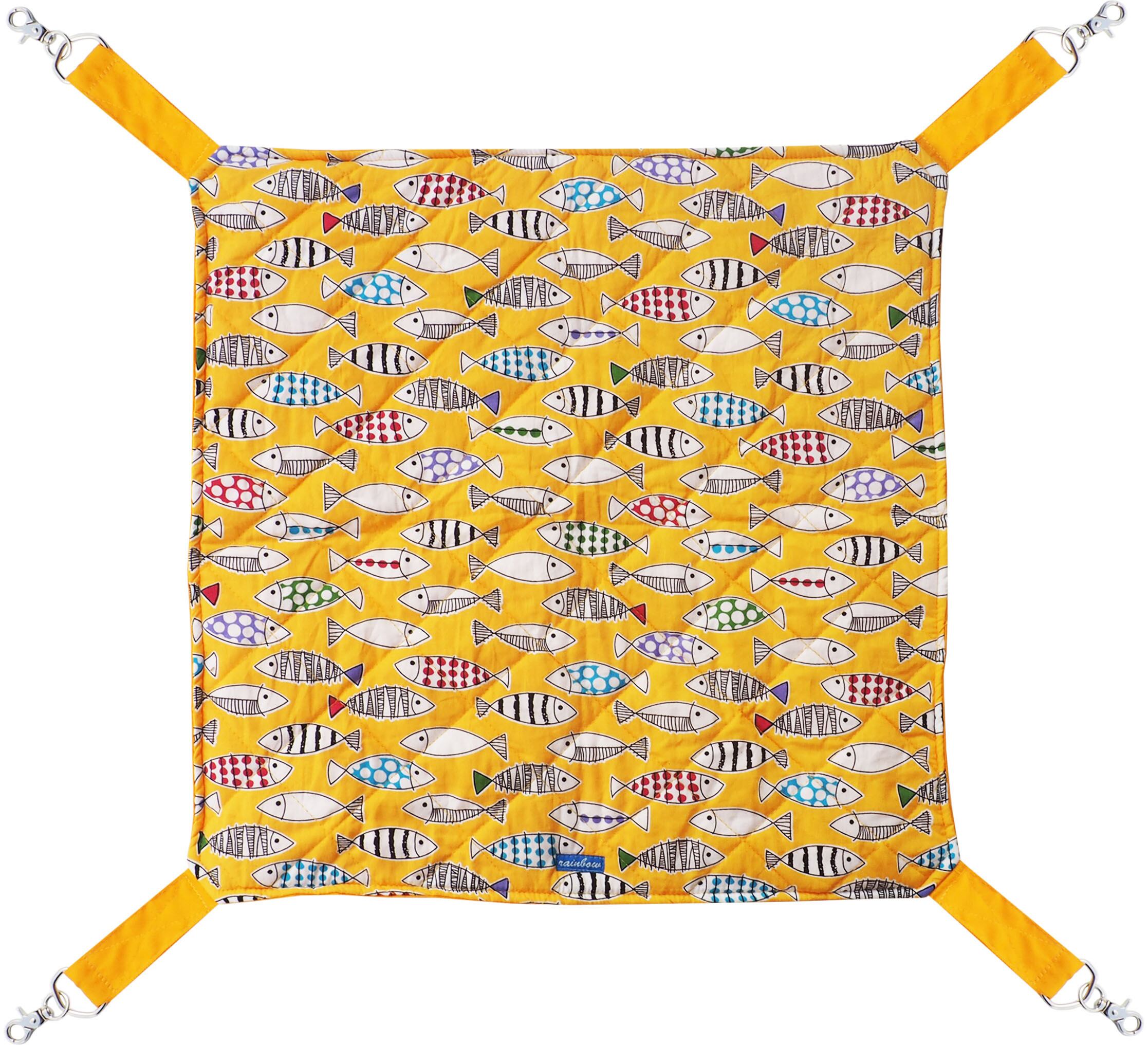 【猫ちゃん用】猫のハンモック　おさかな　イエロー