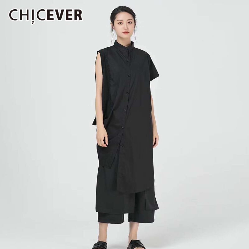 CHICEVERサマーベストレディースOネックノースリーブラージサイズシックスタイルベスト2020サマータイド 大きめサイズ 夏物 6base575008709585