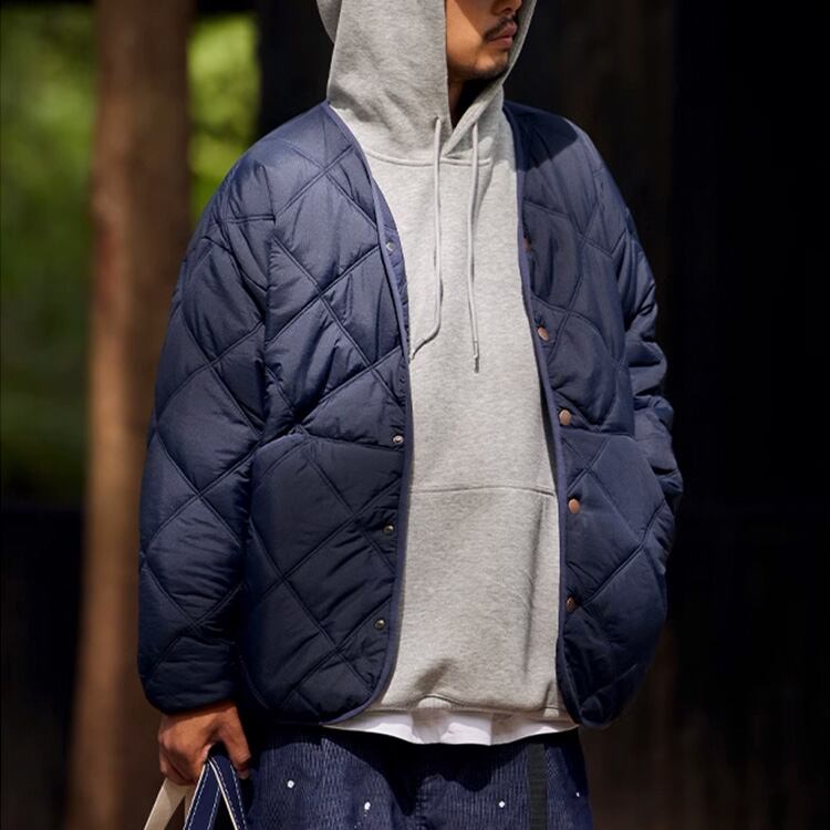 ★QUILTED V-NECK COTTON JACKET　　　A0510