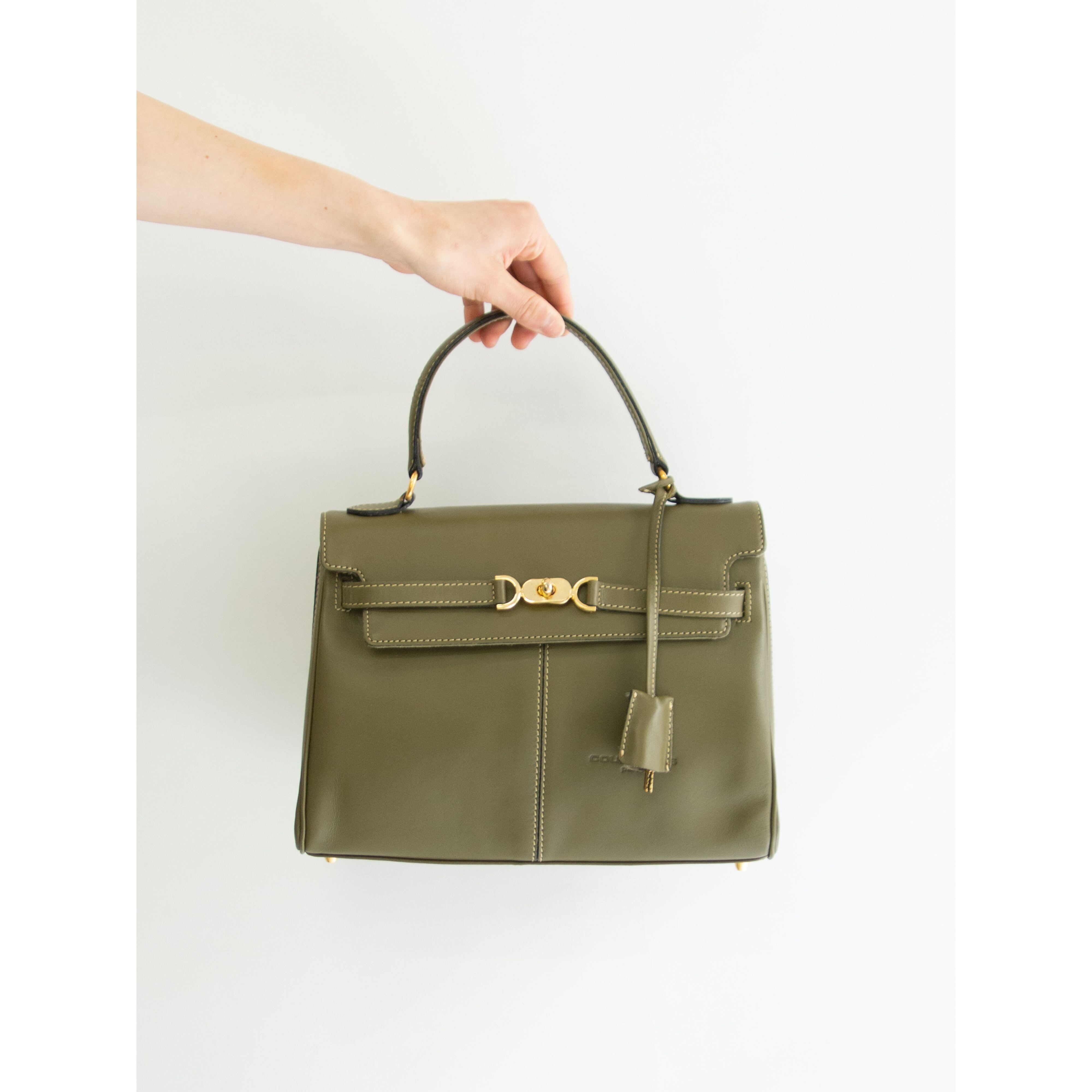 【courreges paris】Made in France 2way PVC leather crossbody bag (クレージュ フランス製 合皮クロスボディバッグ ショルダー ハンドバッグ)2a