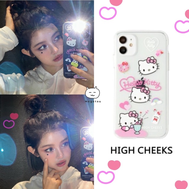 ★New Jeans ダニエル 着用！！【HIGH CHEEKS X Hello Kitty】Hello Kitty Clear Case