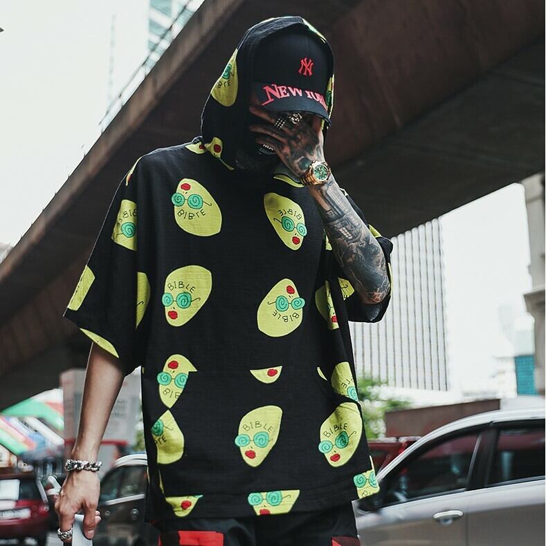 全3色 Tシャツ カットソー プリント カジュアル ストリート 