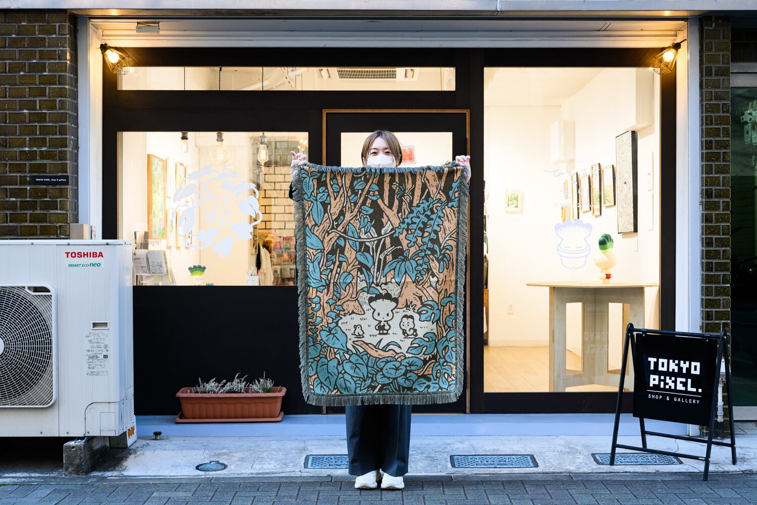 受注生産・1月下旬納品分】タキタサキ ニットブランケット | TOKYO