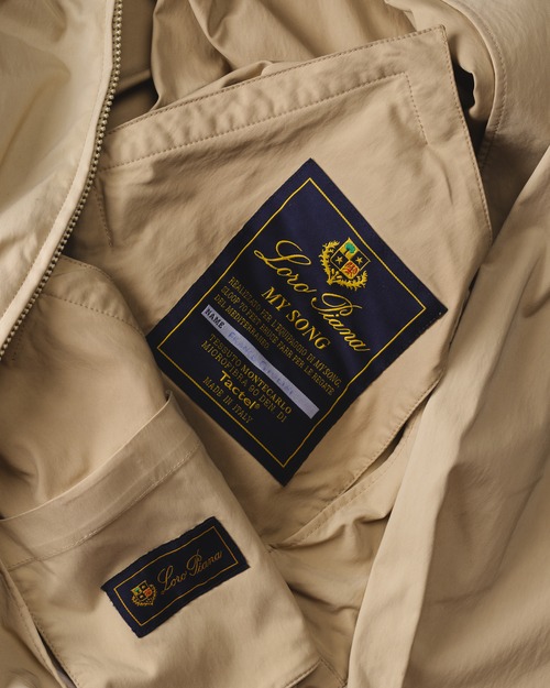 [1990s] "Loro Piana" Tactel Microfiber Crew Jacket "MY SONG" (Made in Italy)