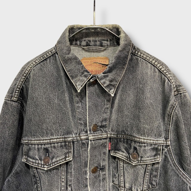 90s Levi's 70503 先染めブラック　ブラックデニムジャケット