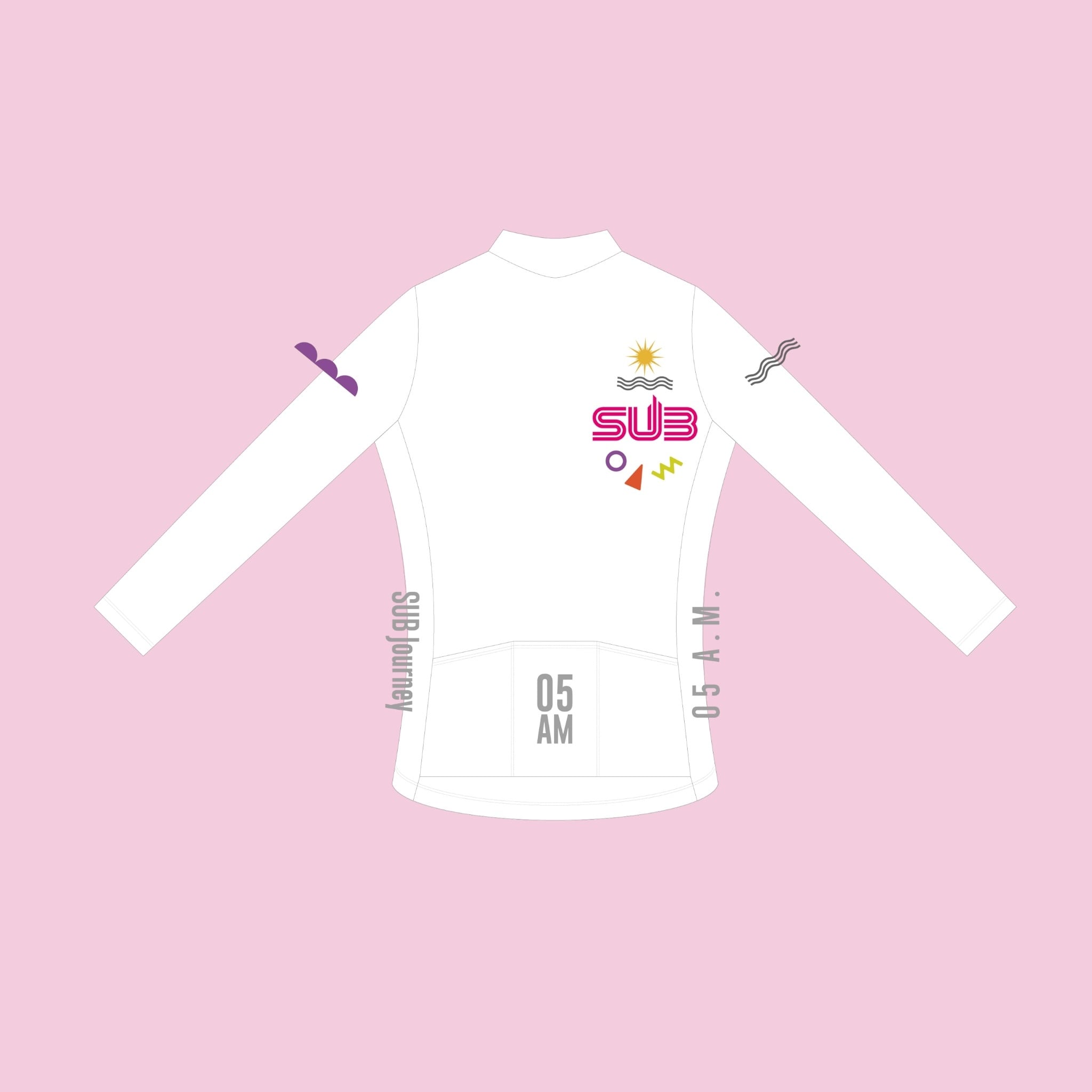 White Collection / 長袖 ホワイト✖️ピンク | 【公式】SUB Jersey