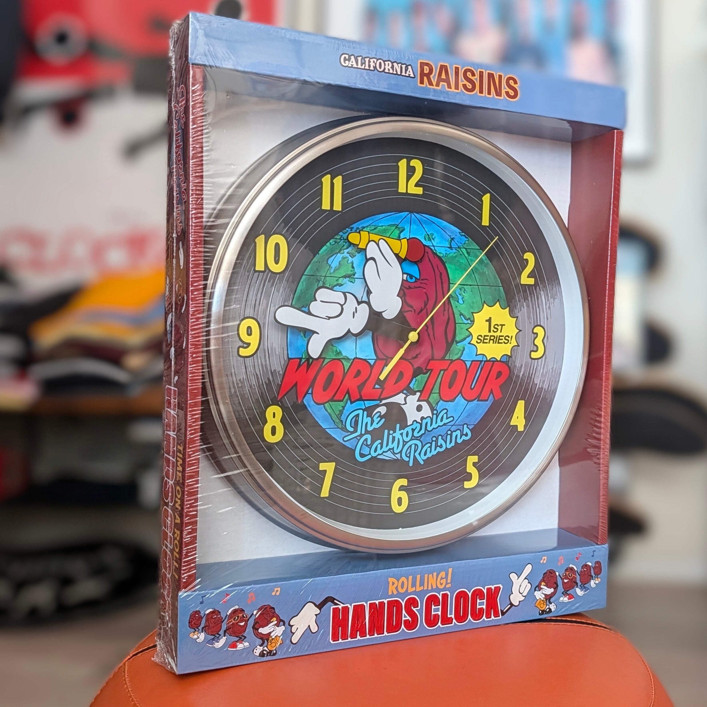 ✨️腕が動いちゃうウォールクロック⌚✨️【 The California Raisins / カリフォルニア レーズン 】HANDS WALL CLOCK / 壁掛け時計 / ウォールクロック〚アメリカン雑貨 アメトイ〛