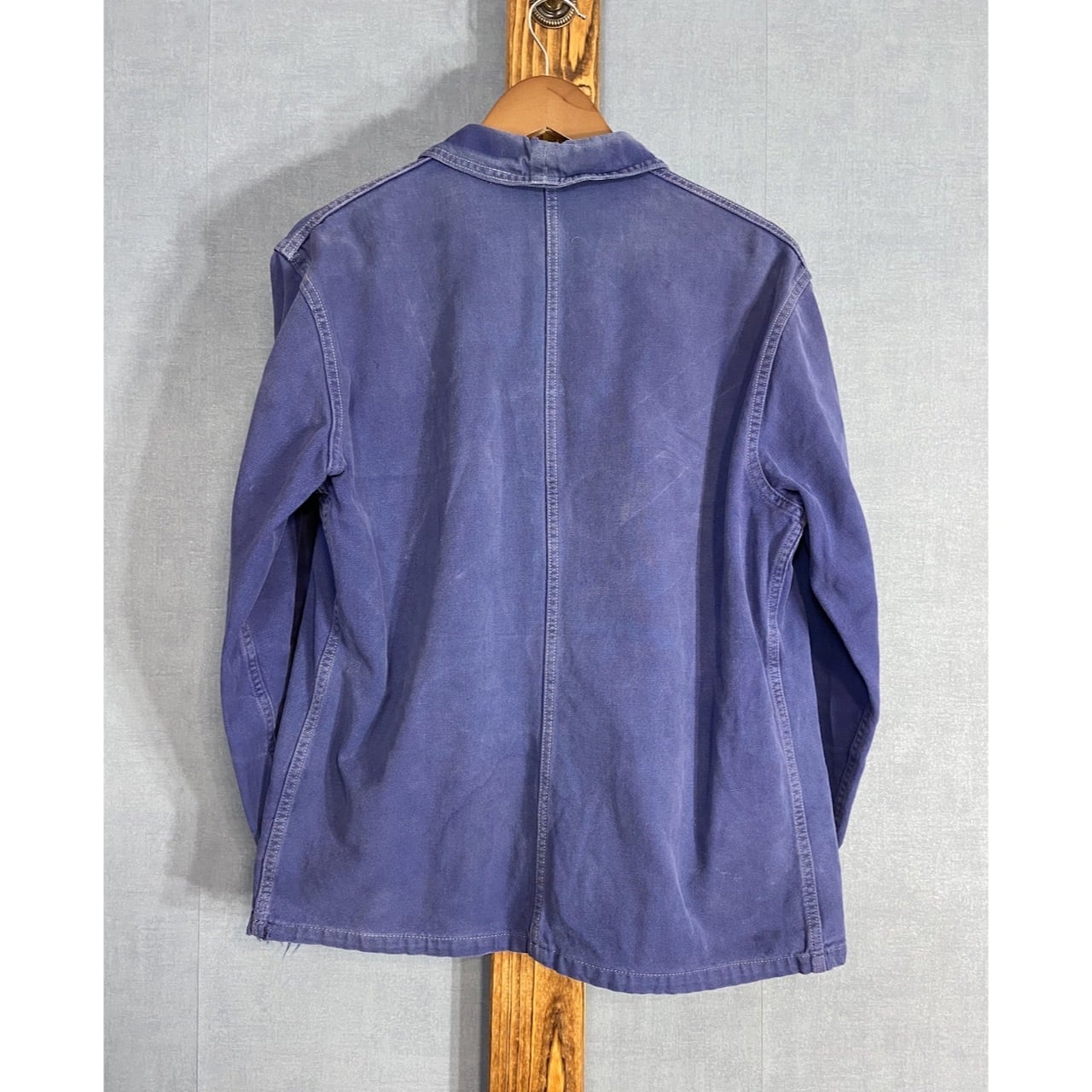 1940-50s】“Le Fort-Beau” French Cotton Twill Work Jacket With V