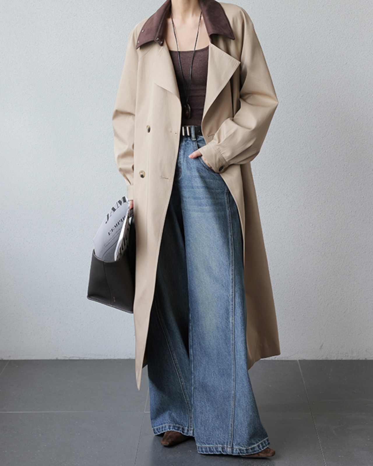 High waist wide leg Jeans T20114