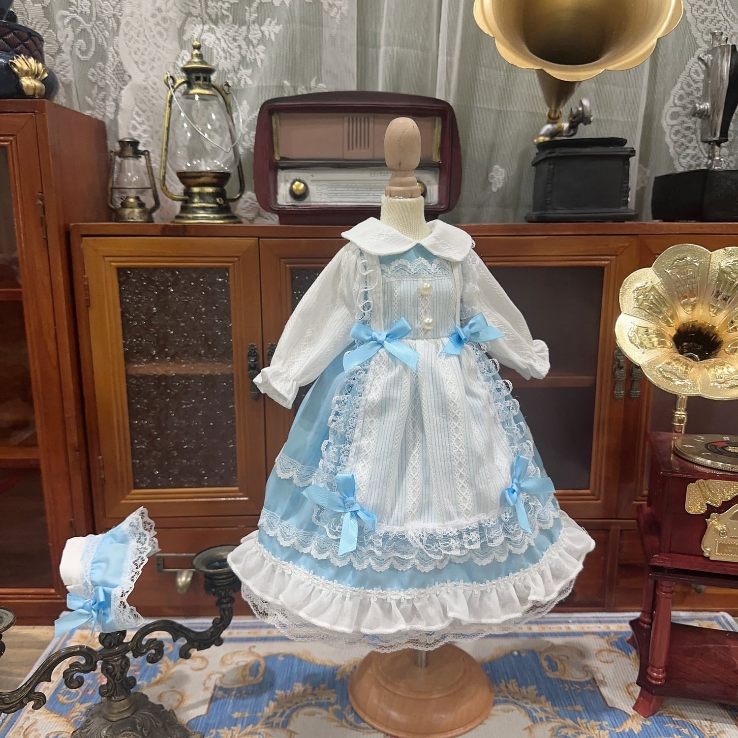 DD,SD,MDD,MSD,YOSD メイド服 ドールドレス 水色 人形用 | ドール服の