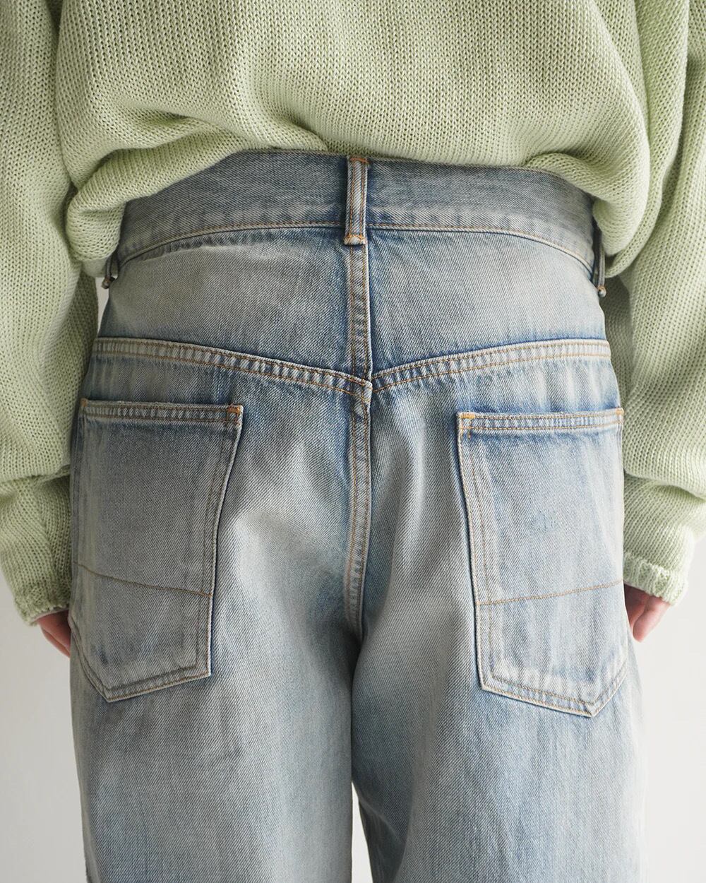 24SS】ANCELLM SELVEDGE TAPERED 5P DENIM PANTS (INDIGO) ANC