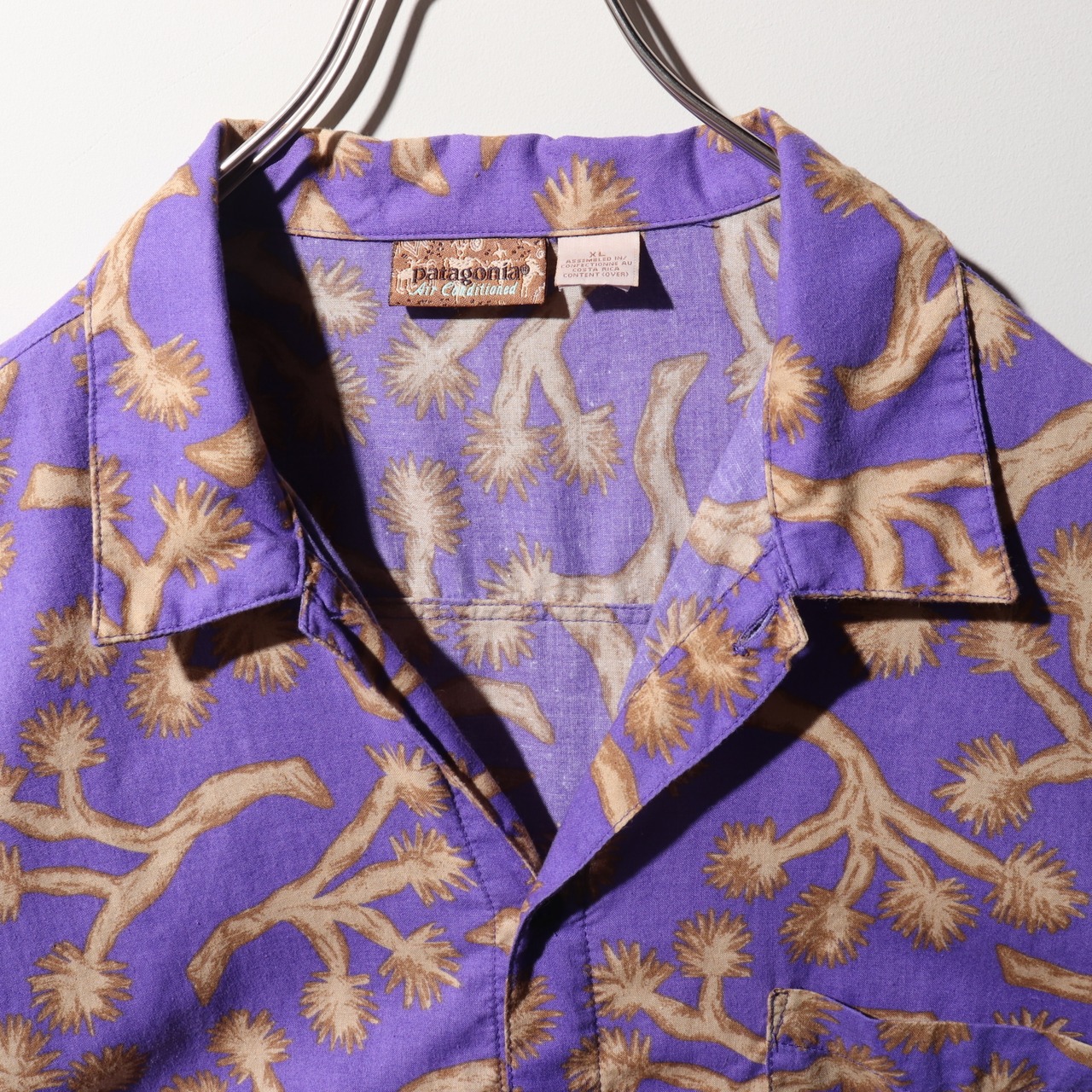 極美品 XL 93年 ACシャツ ジョシュアツリー Joshua tree patagonia パタゴニア 紫 総柄