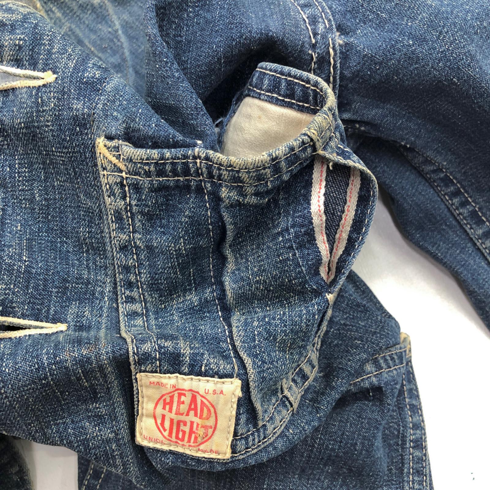 HEAD LIGHT ヘッドライト 40- 50年代 ENGINEER JACKET デニム