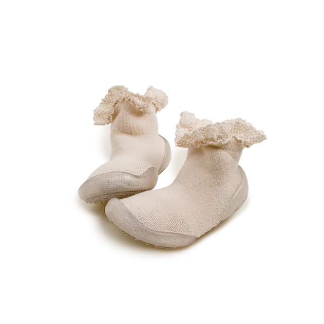 collegien/Mademoiselle N°037 Slippers with lace trim