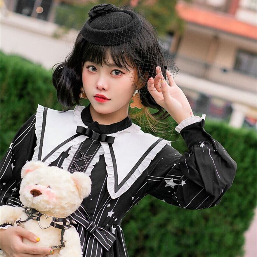 SEASONZ ゴスロリ ワンピ 暗黒 病み かわいい ダーク 闇かわいい