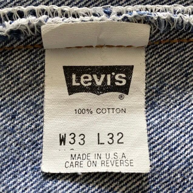 W33 L32】90's US.Levis 501 リーバイス ノックスビル工場(532) ボタン