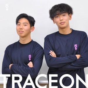 【Signature】"SAKURA" Unfallen - Long Sleeve Tee (navy/sakura pink)