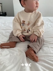 韓国子供服 / LALALAND / 26Autumn / ベベ ベア フレンズスウェット / 秋服 / ベビー *6M~18M*