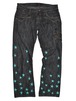 NETSU − Black Painted Star Denim