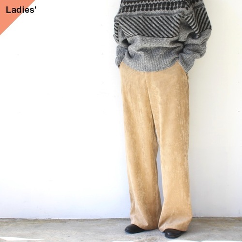 FANTASTICDAYS トリコットコーデュロイパンツ CORDUROY-253-01　（Camel）