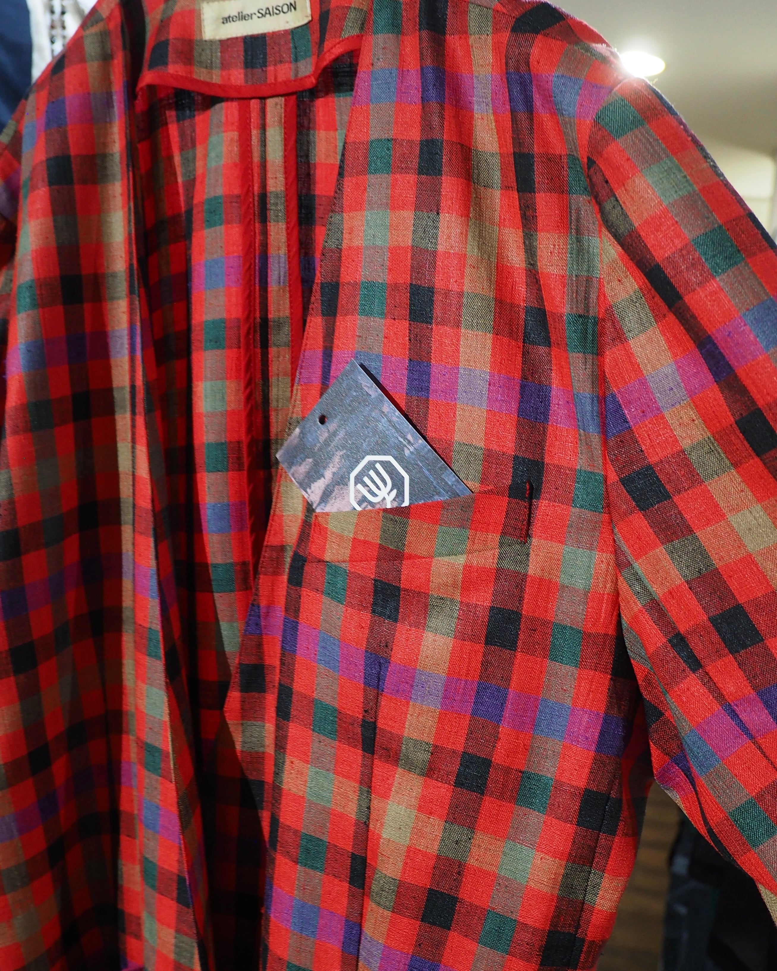1980s " atelier SAISON " vintage No collar Easy jacket
