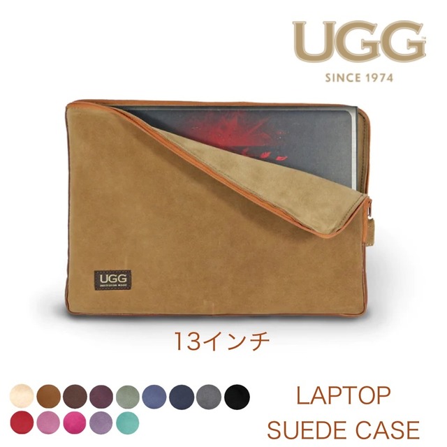 [UGG 1974] スエード ノートパソコン ラップトップケース 13インチ