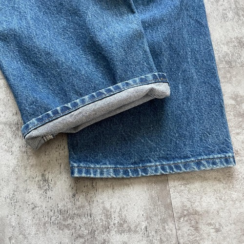メキシコ製 デニム ダブルニー Carhartt B73-DST 33×34 詳細写真15