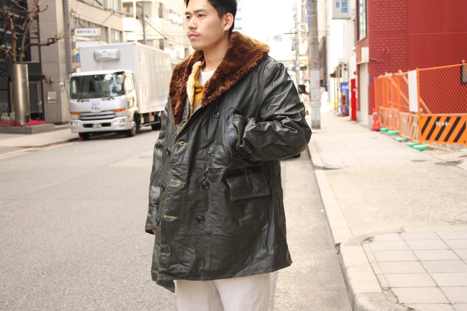 40s US NAVY NAVY DEPARTMENT Rain Deck Coat