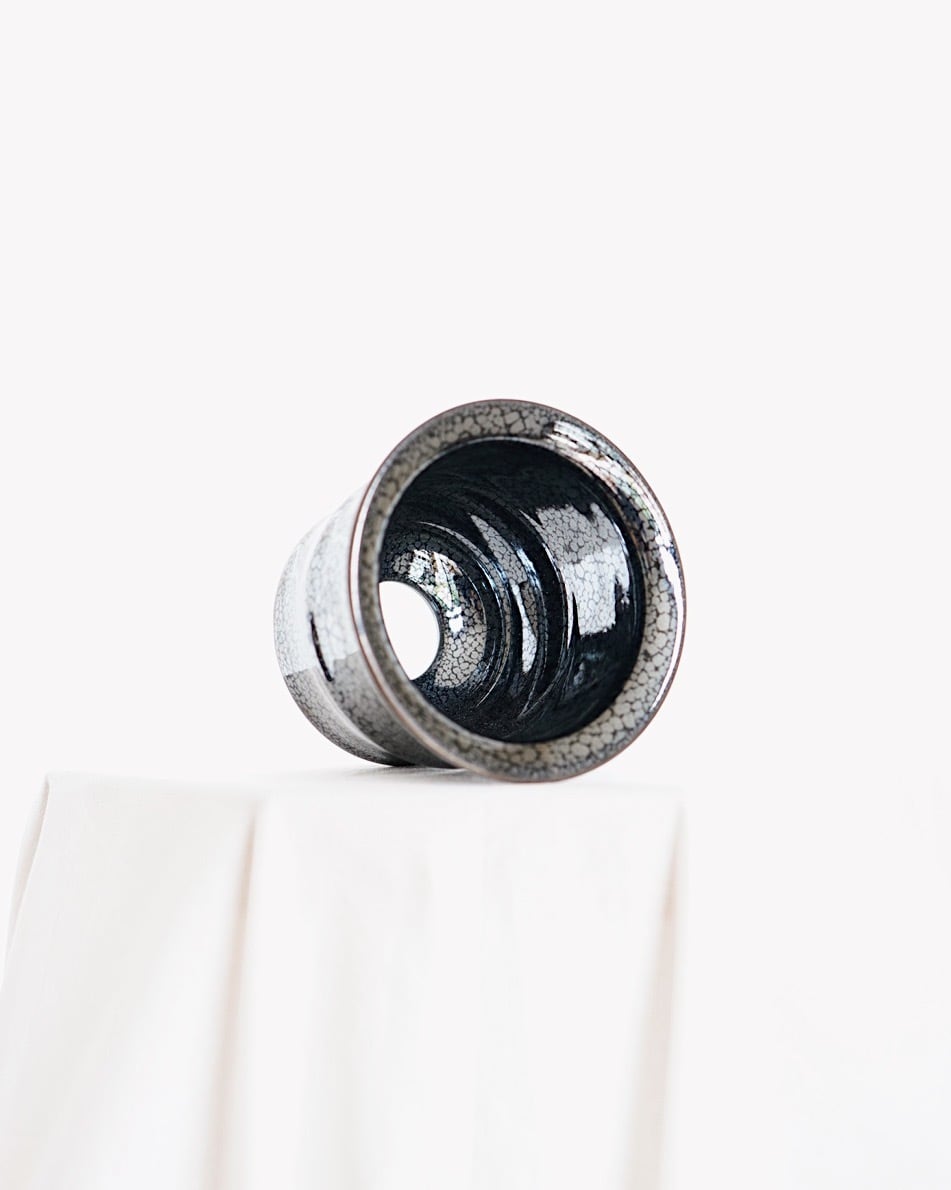 植木鉢 油滴天目 M / 細野利夫 | hitsujitoyagi