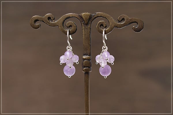 【限定】ラベンダーアメジストsilver925ピアス(イヤリング)
