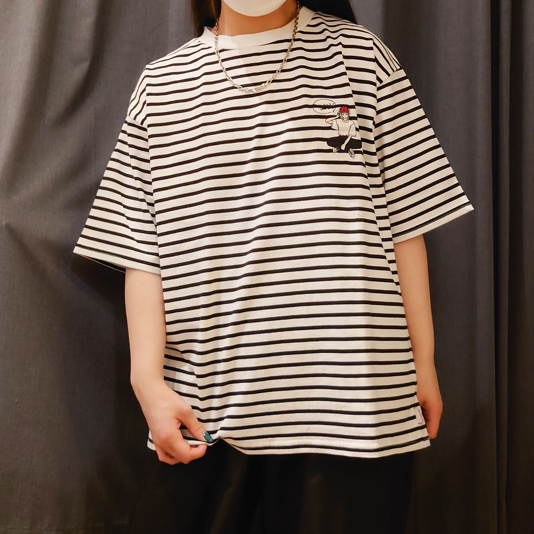 RED CAP GIRL（レッドキャップガール）半袖ボーダーTシャツ 23550