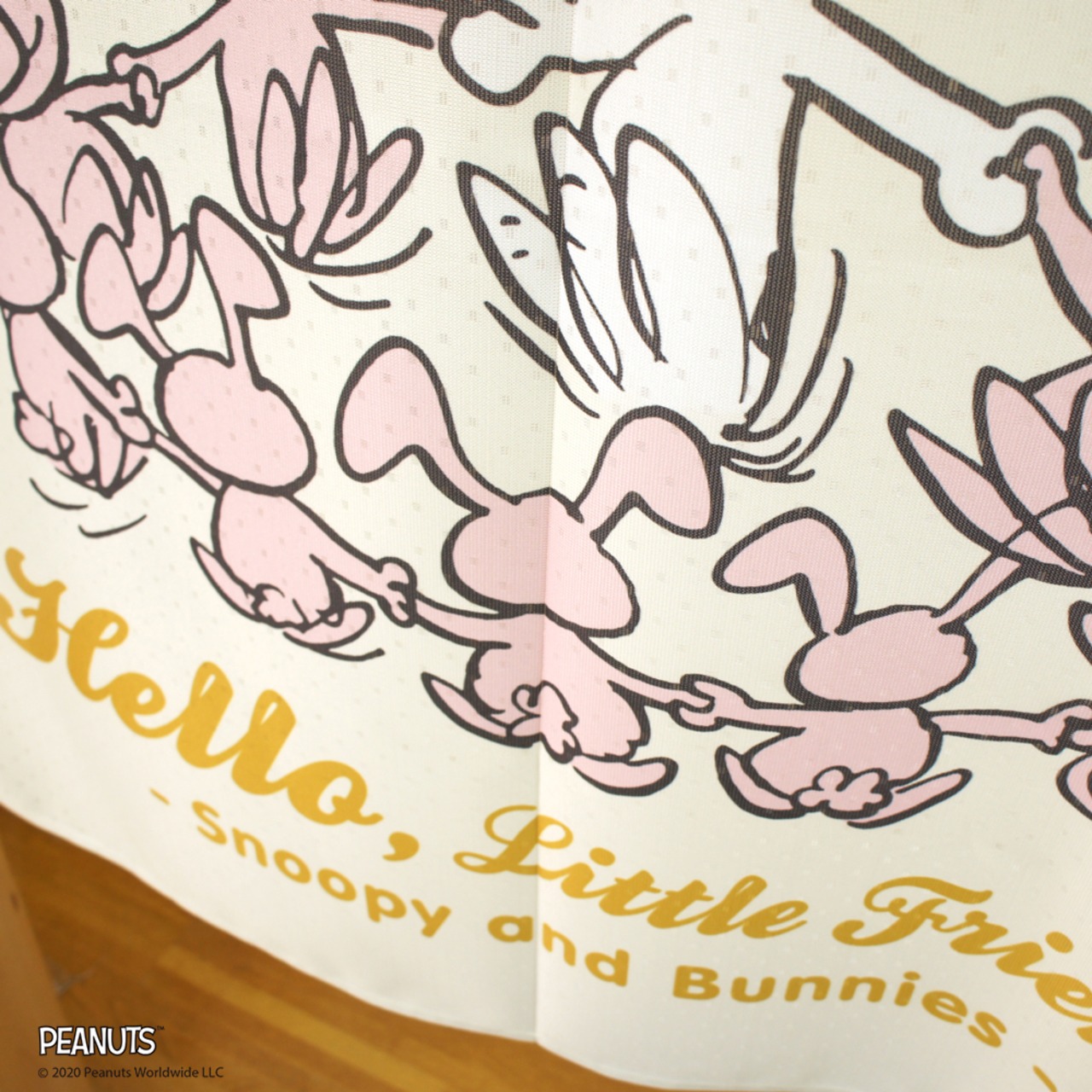 【受注生産】 のれん PEANUTS Hello, Little Friends! 幅85×丈90cm 93881