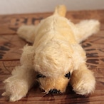 [n1]アンティーク シュタイフ 眠り犬Floppy Snobbyプードル 犬/dog 17cm