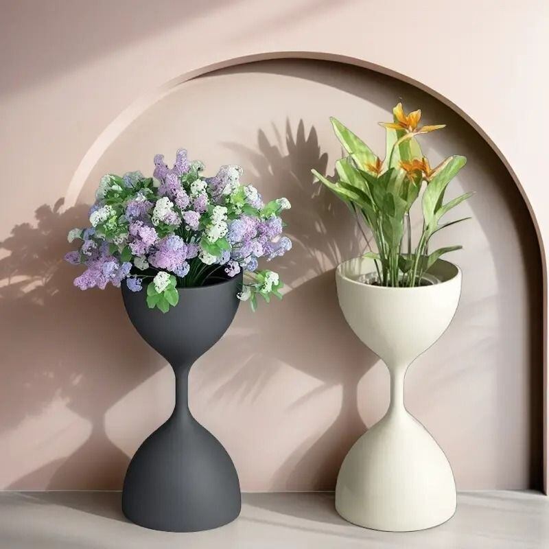 フラワーポット プランターポット 植物スタンド メタル製 花瓶 北欧