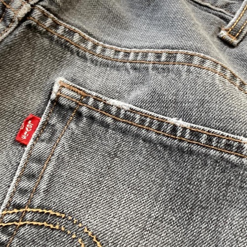【W38 L32】 usa levi's 先染ブラック リーバイス 559 詳細写真20