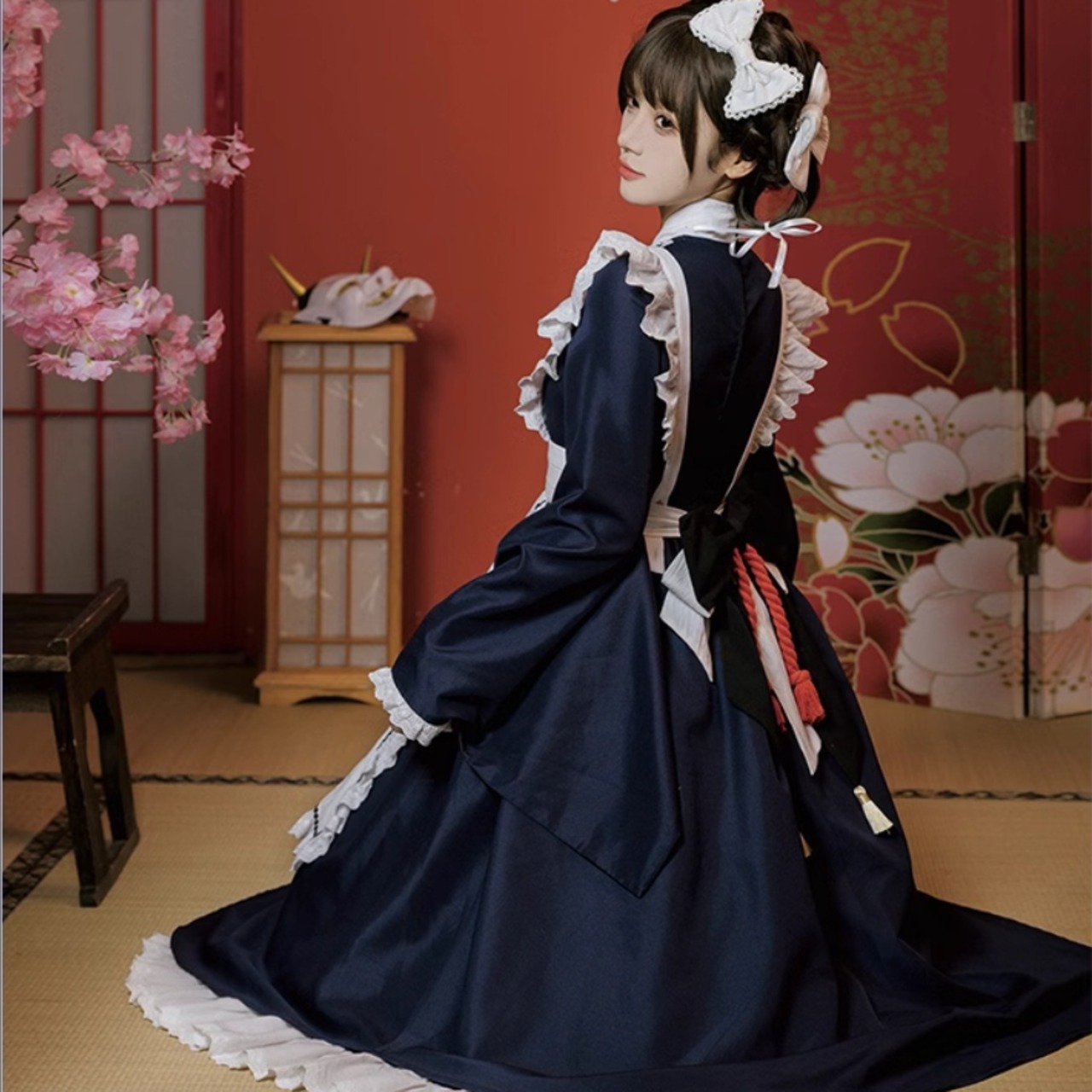 天使と悪魔 サブカル系 ファッション 和ロリ メイド服 着物風 