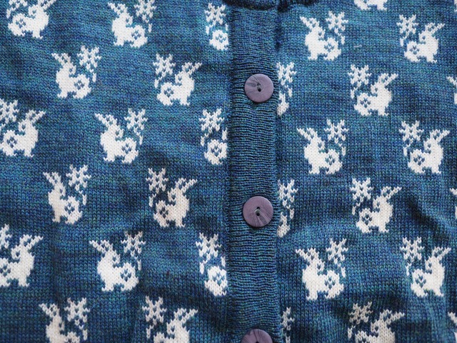 Made in England Animal motif Pure Wool cardigan
