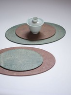 ハタノワタル Wataru Hatano - 和紙敷板 Washi Tray Oval S