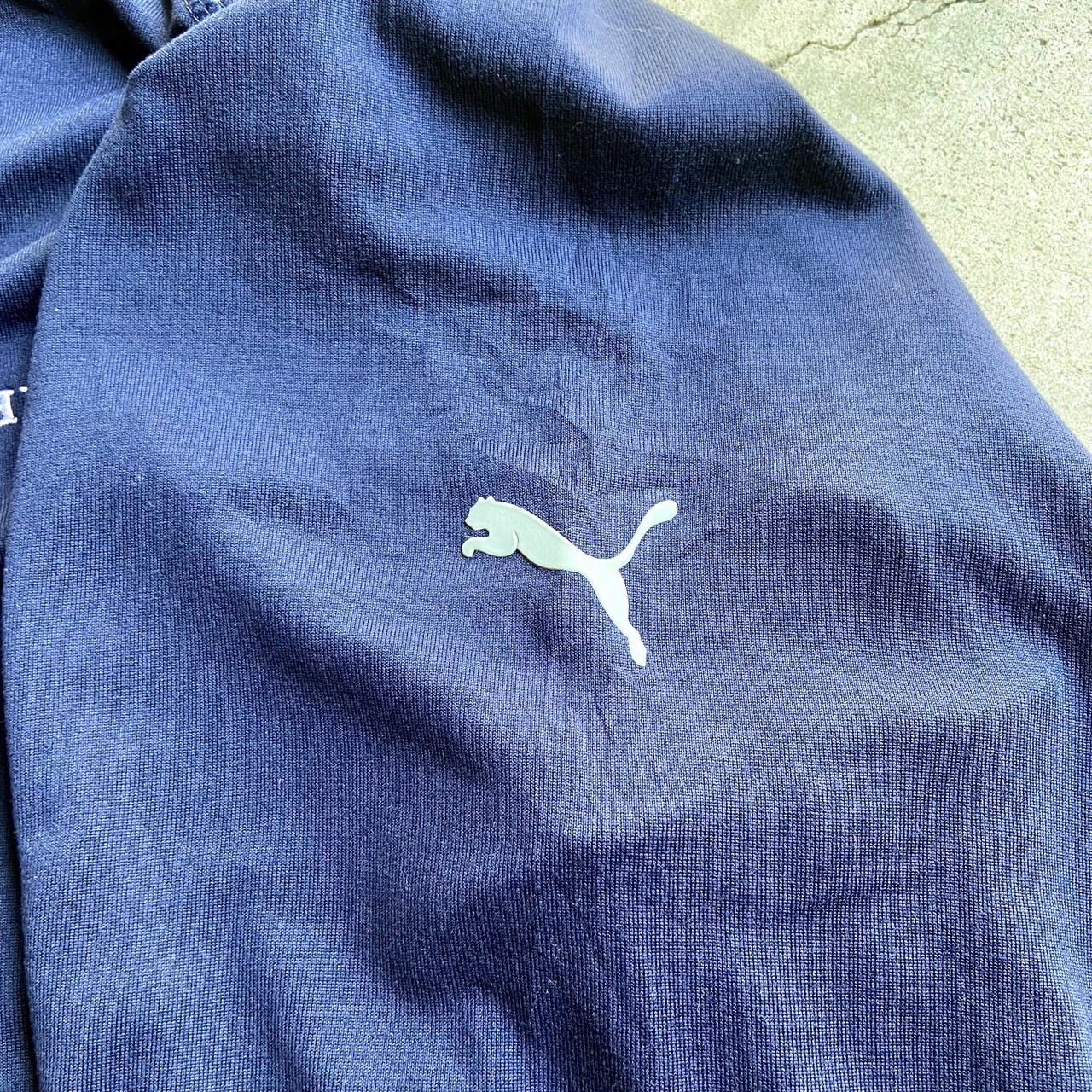 PUMA プーマ ワンポイントロゴ刺繍 ハーフジップ トレーニングウエア 