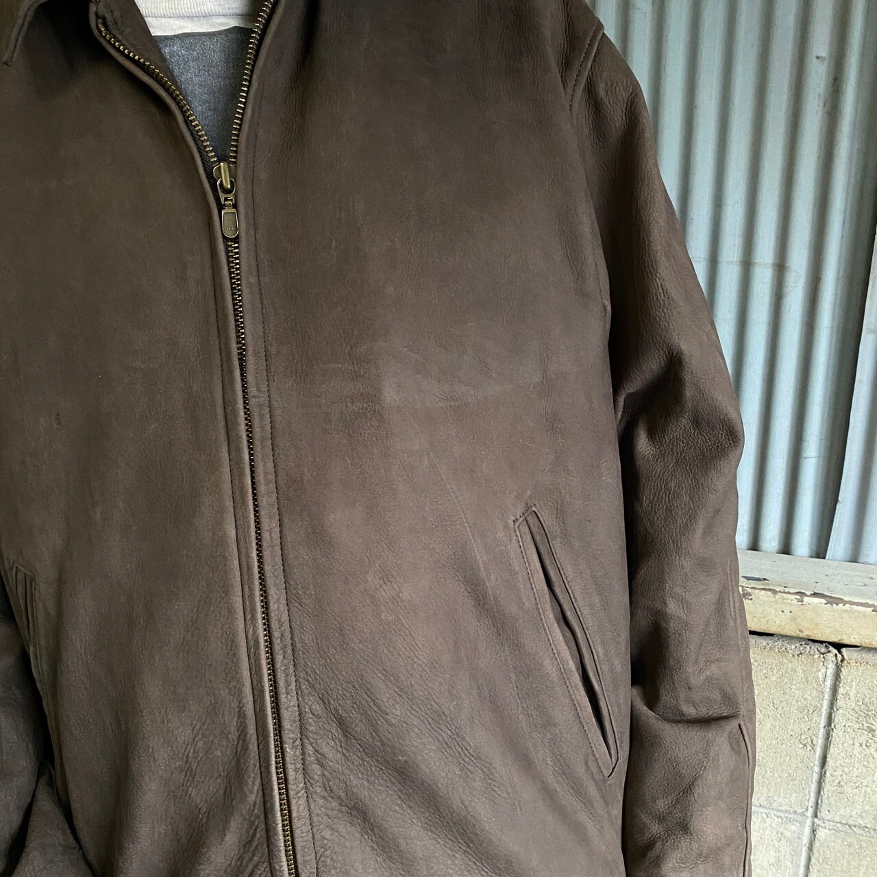 90年代〜 Eddie Bauer エディーバウアー ヌバックレザージャケット 