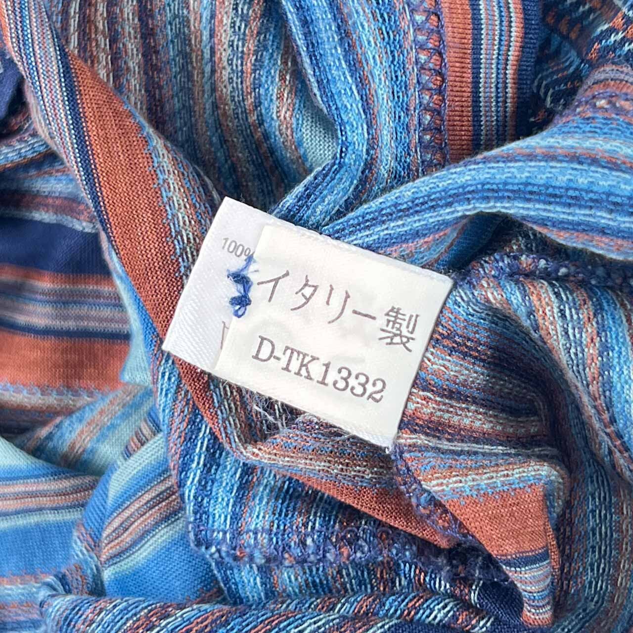 イタリア製 MISSONI SPORT ミッソーニ ボーダー 天竺 半袖 ポロシャツ