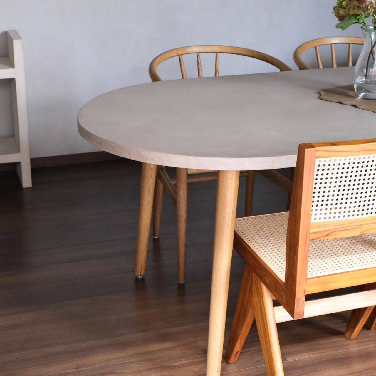 【専用】ダイニングテーブル/Half Oval