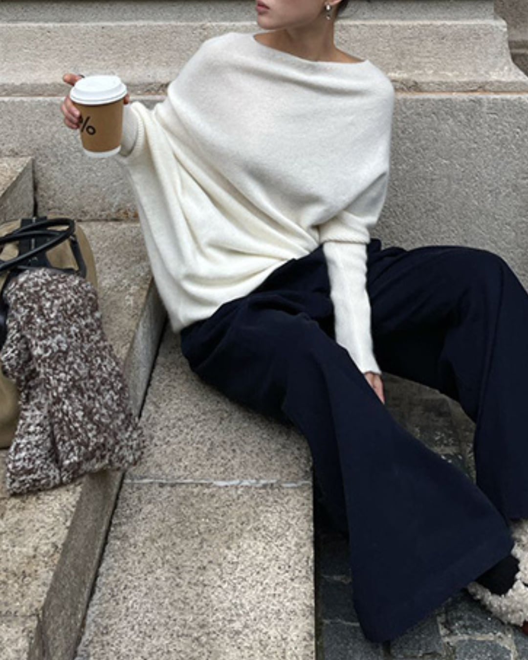 ドルマンニットトップス A25349