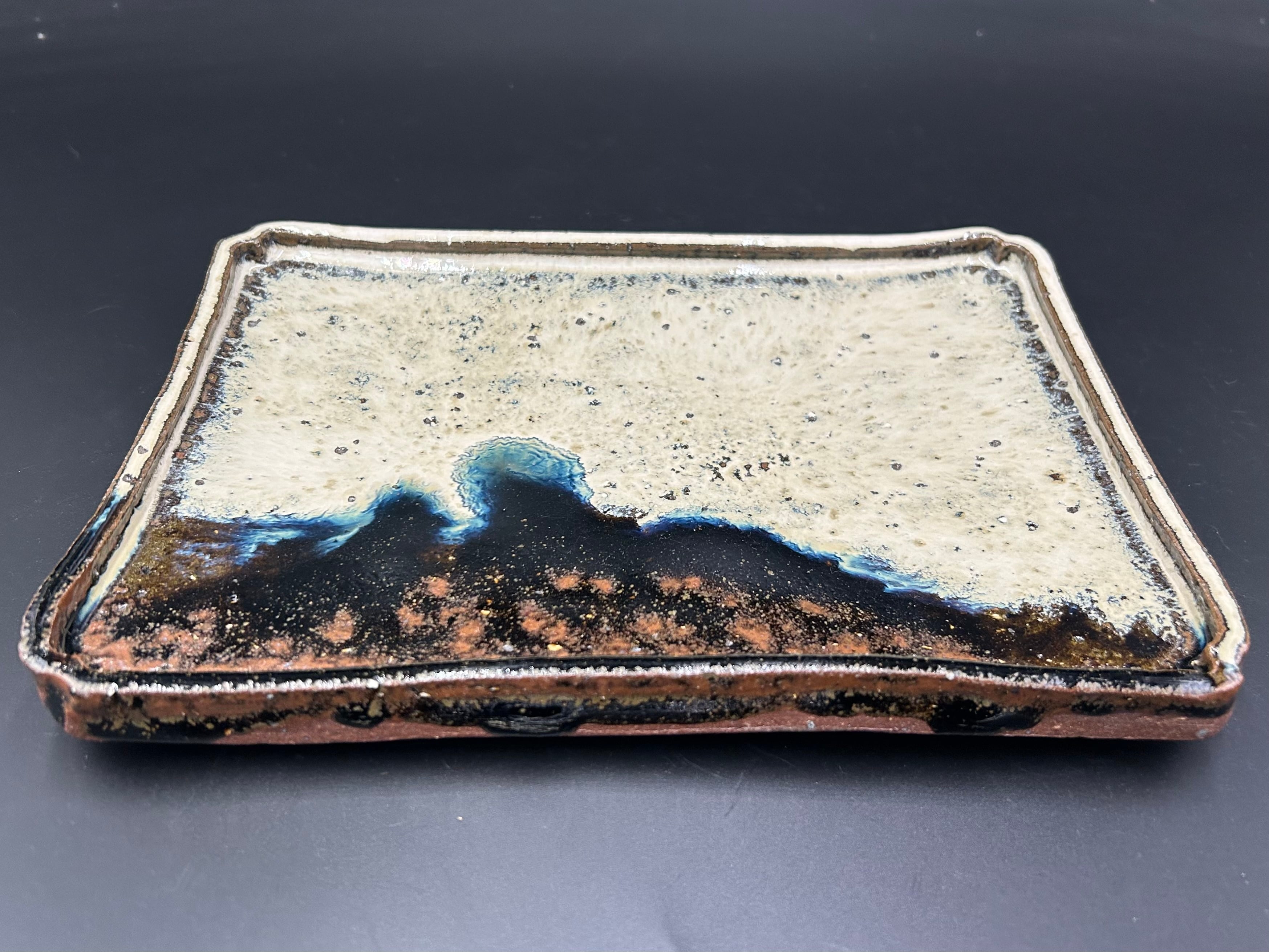 朝鮮唐津長方陶板 / Chousen-Karatsu rectangular dish | 土平窯
