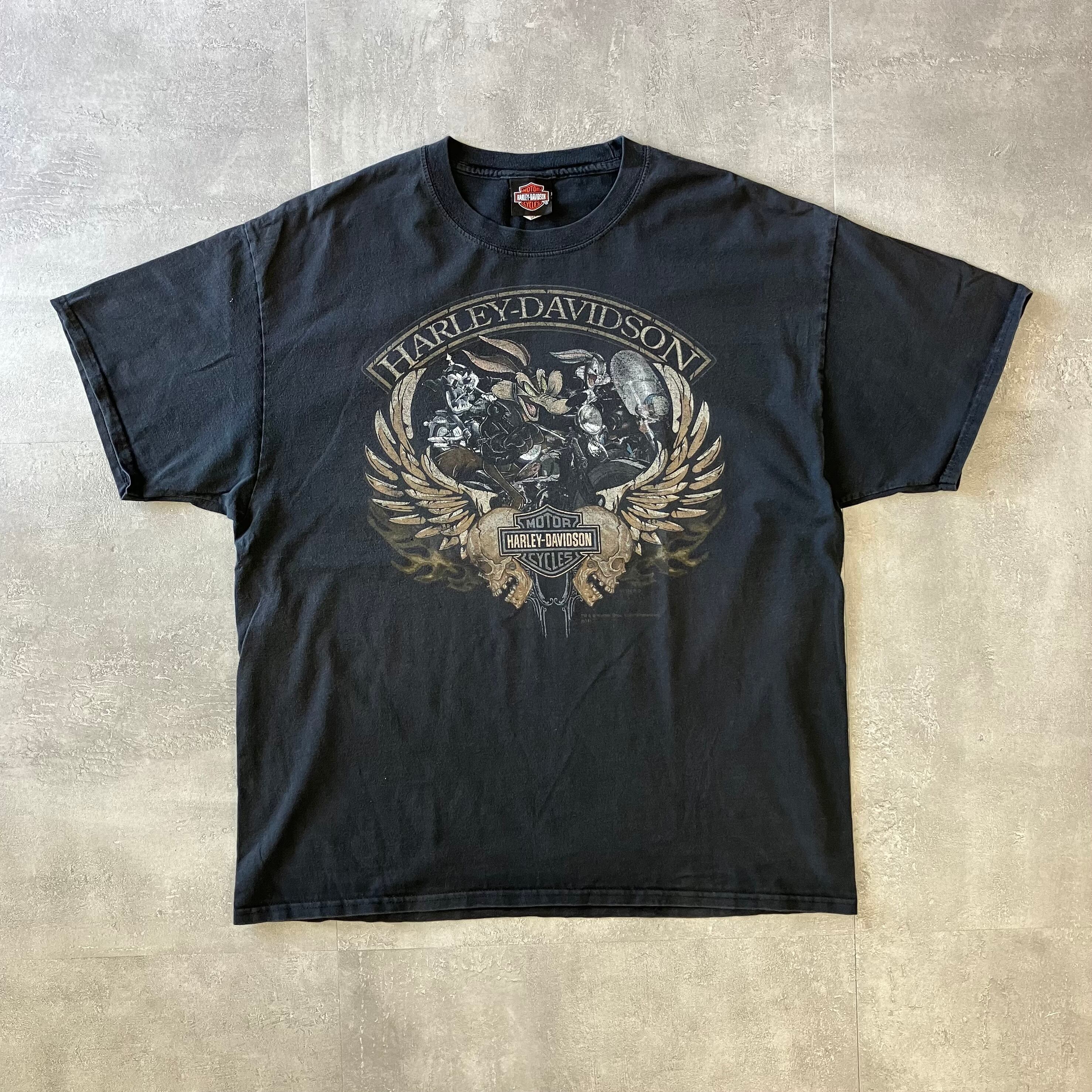 Harley-Davidson 00s looney tunes Tee 両面プリント XL No.1949